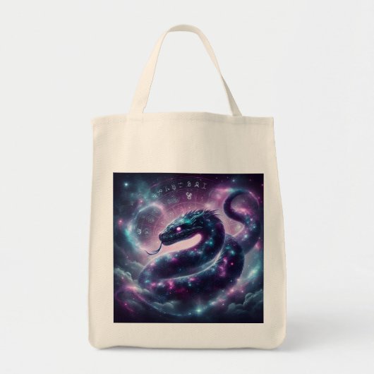 Kosmische Slang Zodiac Stelsel Astrologie Tote Bag (Voorkant)