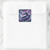 Kosmische Slang Zodiac Stelsel Astrologie Vierkante Sticker (Tas)