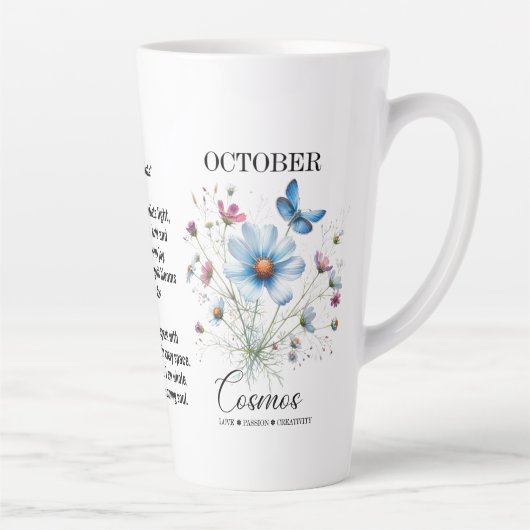 Kosmische Slok Oktober Geboortebloem Mok van Liefd (Rechts)