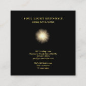 *~* kosmische sluitsterren Energie Zonnevervormig Vierkante Visitekaartje (Achterkant)