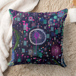 Kosmische Sneeuwstorm: Abstract Maximalisme Kunst Kussen