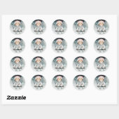kosmische snooze-Sticker Ronde Sticker (Vel)