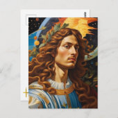 *~* Kosmische Soldaat van God Universum Aarde AP50 Briefkaart (Voorkant / Achterkant)