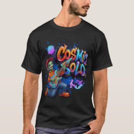 Kosmische Solo Buitenaardse Gitarist Ruimtemuziek  T-shirt