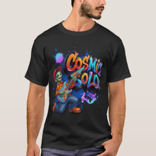 Kosmische Solo Buitenaardse Gitarist Ruimtemuziek  T-shirt