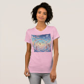 Kosmische Speeltuin Innerlijk Kind in Hemels Regen T-shirt (Voorkant volledig)
