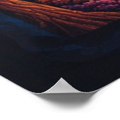 Kosmische spiraalreis: een psychedelische visie poster (Hoek)