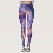 Kosmische Spiraalstelsel Nevel Kunst Leggings (Voorkant)