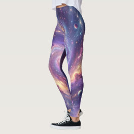 Kosmische Spiraalstelsel Nevel Kunst Leggings