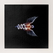 Kosmische Spirituele Transparant Vrouw Spirit Legpuzzel (Horizontaal)