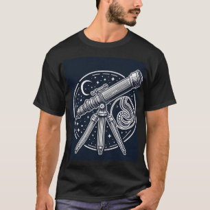 Kosmische Stargazer  Telescoop Art T-shirt