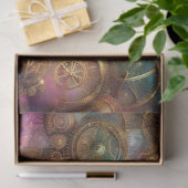 Kosmische Steampunk Hemelse Fantasie Kat Decoupage Tissuepapier (Geschenk)