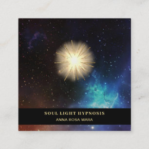 *~* kosmische sterren die de universe EnergieZonne Vierkante Visitekaartje