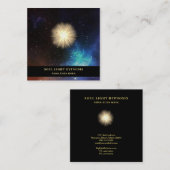 *~* kosmische sterren die de universe EnergieZonne Vierkante Visitekaartje (Voorkant / Achterkant)
