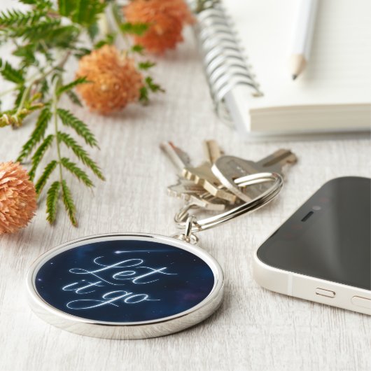 kosmische sterrenhemel-Sleutelhanger Sleutelhanger (Zijkant)