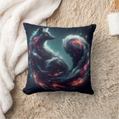 Kosmische Sterrenlicht Vos Geest Fantasie Dier Kussen (Deken)