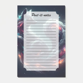 Kosmische Sterrenlicht Vos Geest Fantasie Dier Post-it® Notes