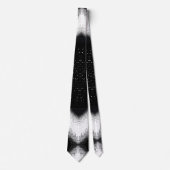 Kosmische Sterrenlicht Zandloper Zwart Wit Modern Stropdas (Voorkant)