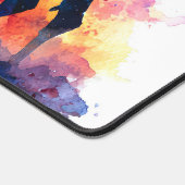 Kosmische Sterrennacht Egyptisch kamelenlandschap Bureaumat (Hoek)