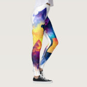 Kosmische Sterrennacht Egyptisch kamelenlandschap Leggings (Rechts)