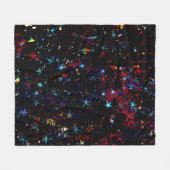 kosmische Sterrennacht Fleece Deken (Voorkant (Horizontaal))