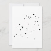  Kosmische Sterrennacht Hemelse Bruiloft Kaart (Achterkant)