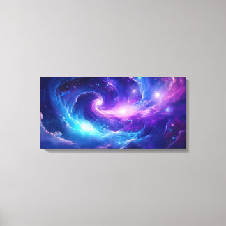 Kosmische sterrenstelsel kunst canvas afdruk