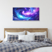 Kosmische sterrenstelsel kunst canvas afdruk (Insitu (Slaapkamer))