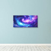 Kosmische sterrenstelsel kunst canvas afdruk (Insitu (Houten vloer))