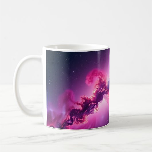 Kosmische sterrenstelsel kunst mok – diep ruimte n (Links)