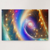 Kosmische sterrenstelsel met vallende ster Kunstpr Legpuzzel (Horizontaal)