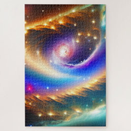 Kosmische sterrenstelsel met vallende ster Kunstpr Legpuzzel