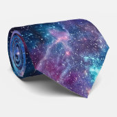 Kosmische sterrenstelsel nevel ruimte stropdas (Opgerold)