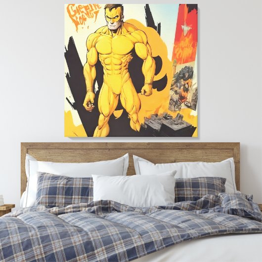 Kosmische stijl muurkunst canvas afdruk (Insitu (Slaapkamer))