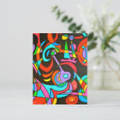 Kosmische stralen - Abstract kunstBriefkaart Briefkaart (Staand voorkant)