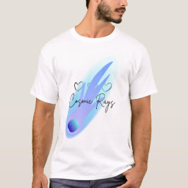 Kosmische Stralen Komeet Splash Wit T-shirt