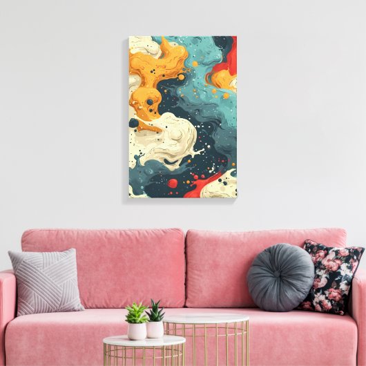 Kosmische Stromen Canvas Afdruk (Insitu (Woonkamer))