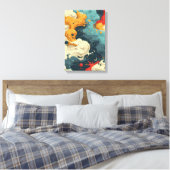 Kosmische Stromen Canvas Afdruk (Insitu (Slaapkamer))