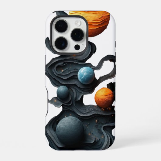 Kosmische Stromen iPhone Hoesje (Achterkant)
