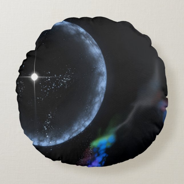 "Kosmische Supernova" Kussenhoes Rond Kussen (Voorkant)