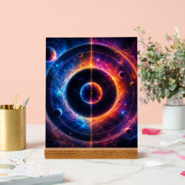 Kosmische Symfonie Hemellichamen en Nevels Dansen Acryl Bord