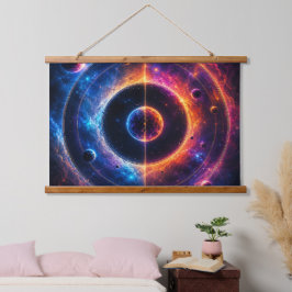 Kosmische Symfonie Hemellichamen en Nevels Dansen Hangend Wandkleed