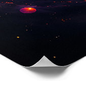 Kosmische Symfonie Hemellichamen en Nevels Dansen Poster (Hoek)