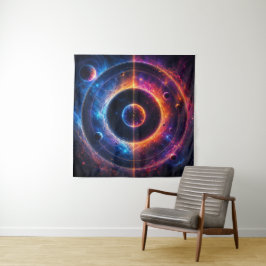 Kosmische Symfonie Hemellichamen en Nevels Dansen Wandkleed