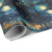 Kosmische symfonie: hemels muziekontwerp cadeaupapier (Rol Hoek)