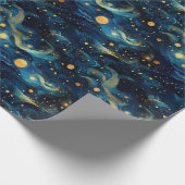 Kosmische Symfonie: Hemelse Muziek Art Design Cadeaupapier (Hoek)