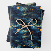 Kosmische Symfonie: Hemelse Muziek Art Design Inpakpapier Vel (In situ)