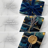 Kosmische Symfonie Hemelse Muzikale Vormen Ontwerp Inpakpapier Vel