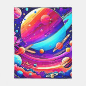 Kosmische symfonie kunstwerk fleece deken (Voorkant)