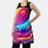 Kosmische symfonie kunstwerk schort (Insitu)